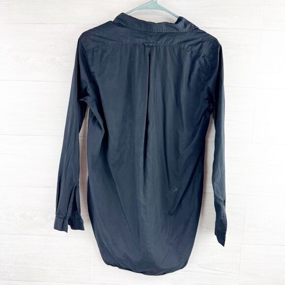 AYR The Easy Half Placket Poplin Popover Tunic Top - Picture 4 of 5